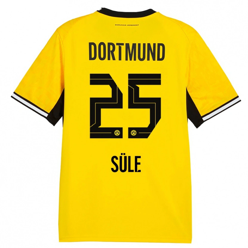 Danxen Mulher Camisola Niklas Süle #25 Amarelo Preto Branco Principal 2026/27 Camisa Brasil