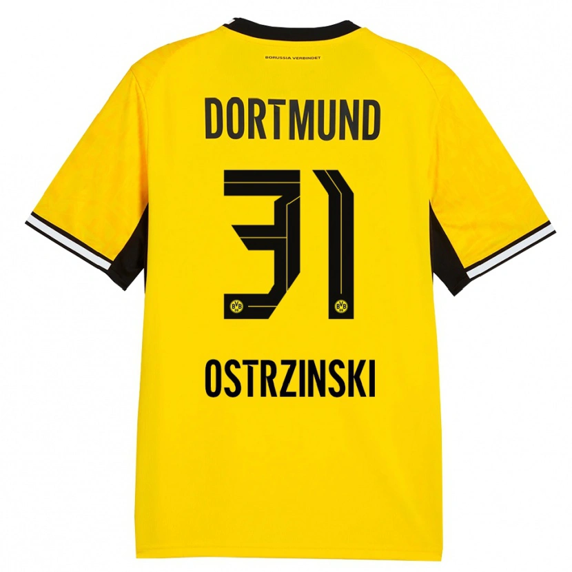 Danxen Mulher Camisola Silas Ostrzinski #31 Amarelo Preto Branco Principal 2026/27 Camisa Brasil