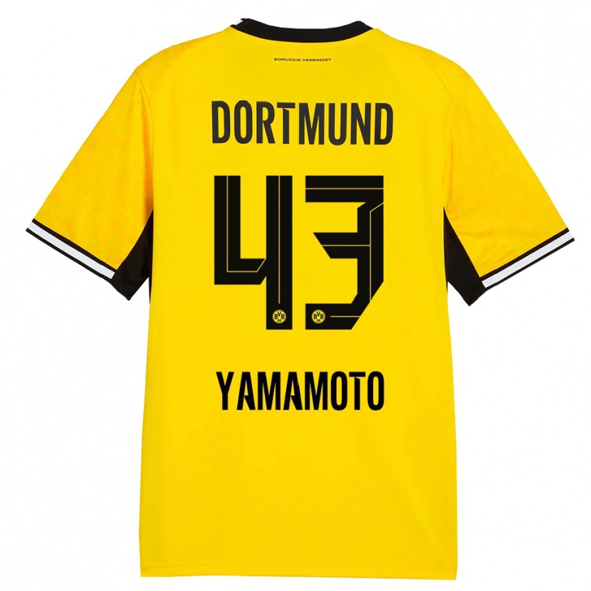 Danxen Mulher Camisola Takato Yamamoto #43 Amarelo Preto Branco Principal 2026/27 Camisa Brasil