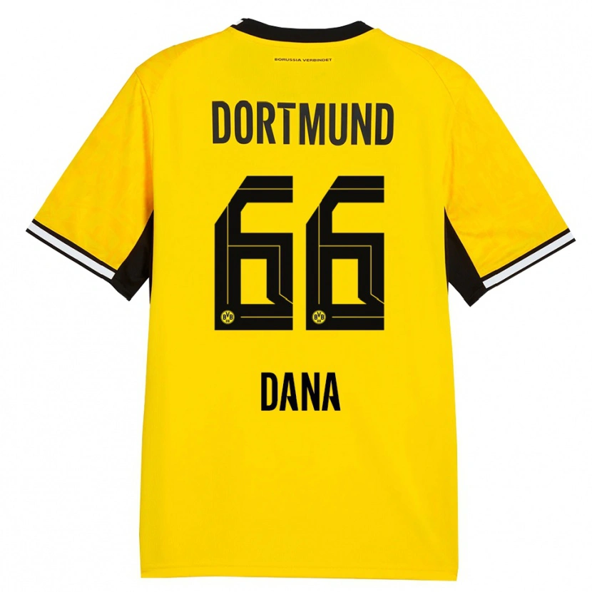 Danxen Mulher Camisola Bleckmann Dana #66 Amarelo Preto Branco Principal 2026/27 Camisa Brasil