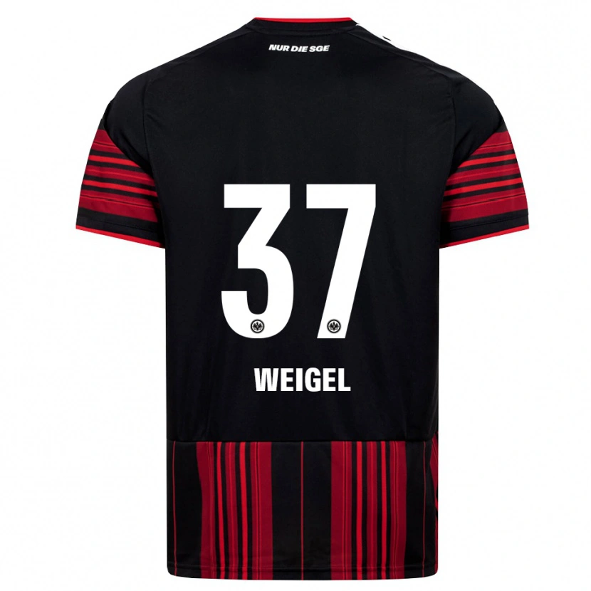 Danxen Mulher Camisola Tobias Weigel #37 Preto Vermelho Branco Principal 2026/27 Camisa Brasil