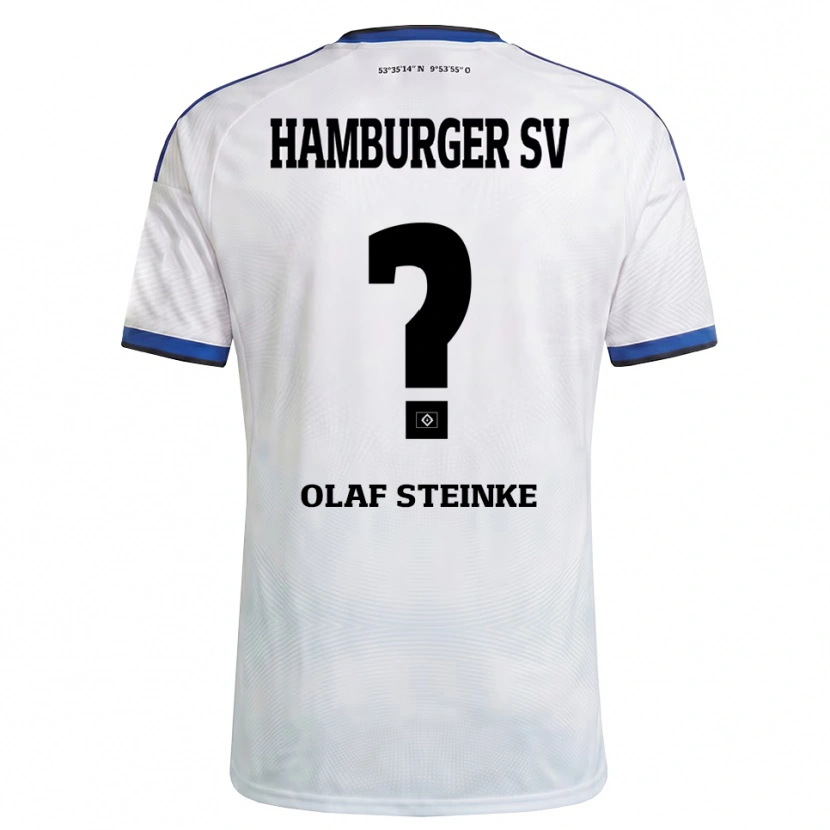 Danxen Mulher Camisola Eric Olaf Steinke #0 Branco Preto Azul Principal 2026/27 Camisa Brasil