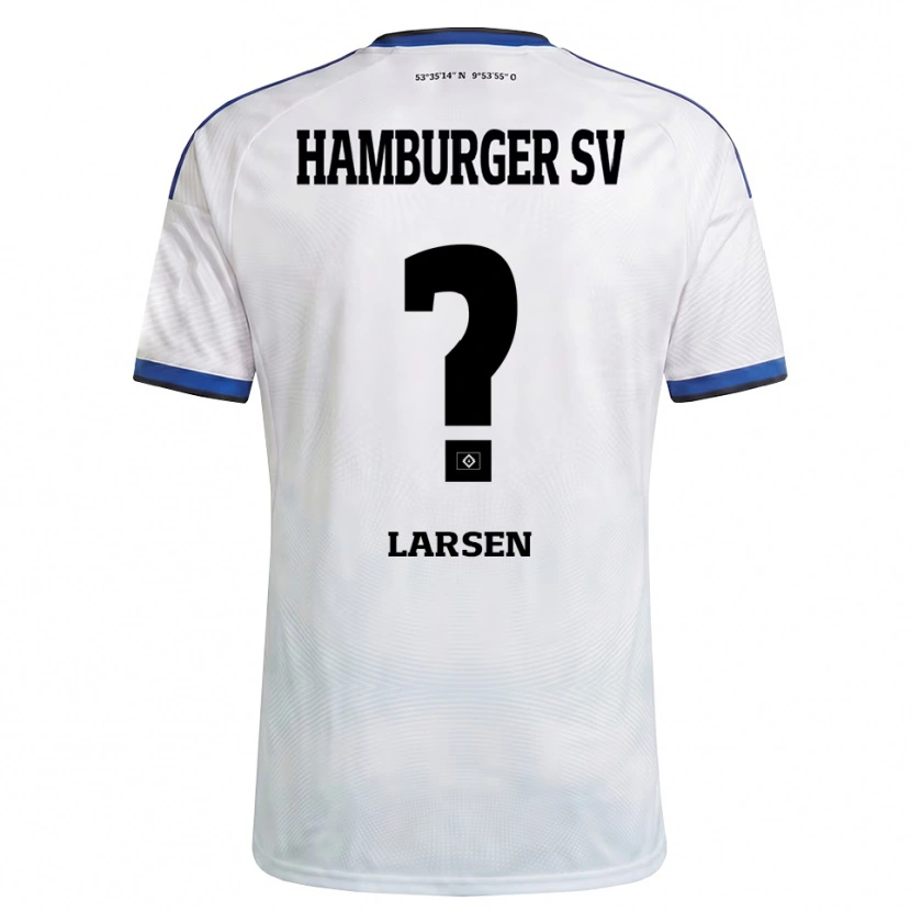 Danxen Mulher Camisola Yannik Larsen #0 Branco Preto Azul Principal 2026/27 Camisa Brasil