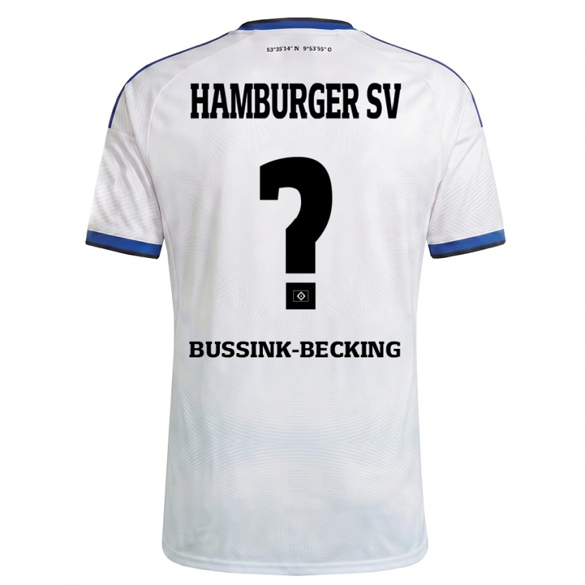 Danxen Mulher Camisola Piet-Luis Bussink-Becking #0 Branco Preto Azul Principal 2026/27 Camisa Brasil