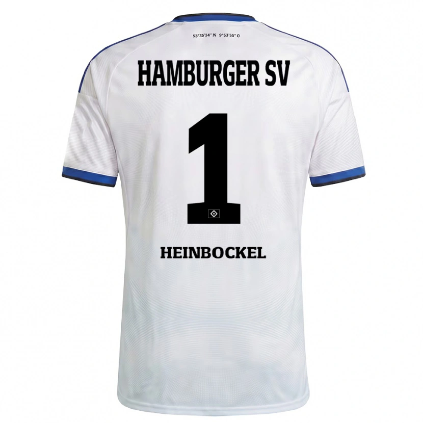 Danxen Mulher Camisola Simon Heinbockel #1 Branco Preto Azul Principal 2026/27 Camisa Brasil