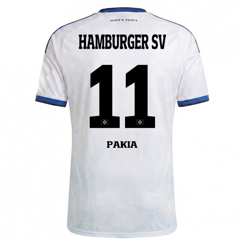 Danxen Mulher Camisola Ware Pakia #11 Branco Preto Azul Principal 2026/27 Camisa Brasil