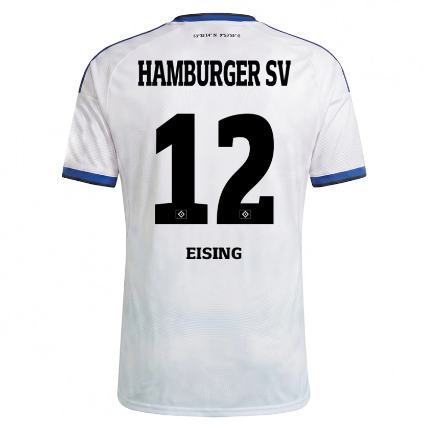 Danxen Mulher Camisola Luis Eising #12 Branco Preto Azul Principal 2026/27 Camisa Brasil