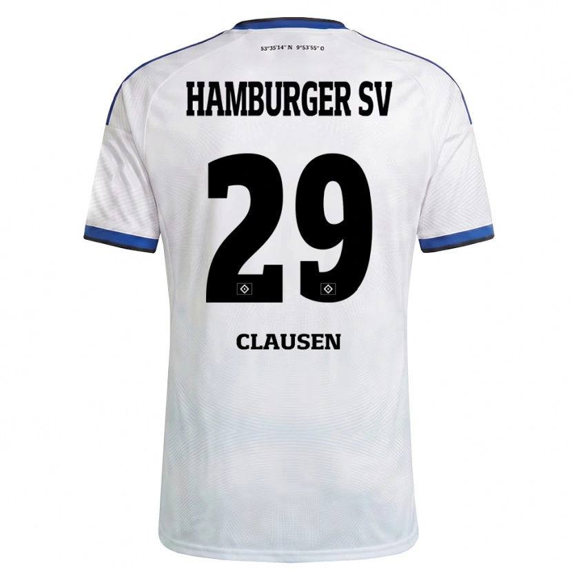 Danxen Mulher Camisola Lina Clausen #29 Branco Preto Azul Principal 2026/27 Camisa Brasil