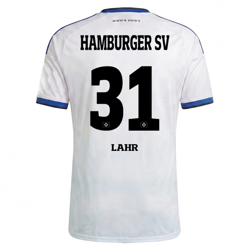 Danxen Mulher Camisola Jobina Lahr #31 Branco Preto Azul Principal 2026/27 Camisa Brasil
