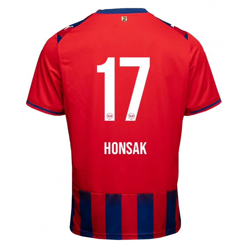 Danxen Mulher Camisola Mathias Honsak #17 Azul Real Branco Vermelho Principal 2026/27 Camisa Brasil