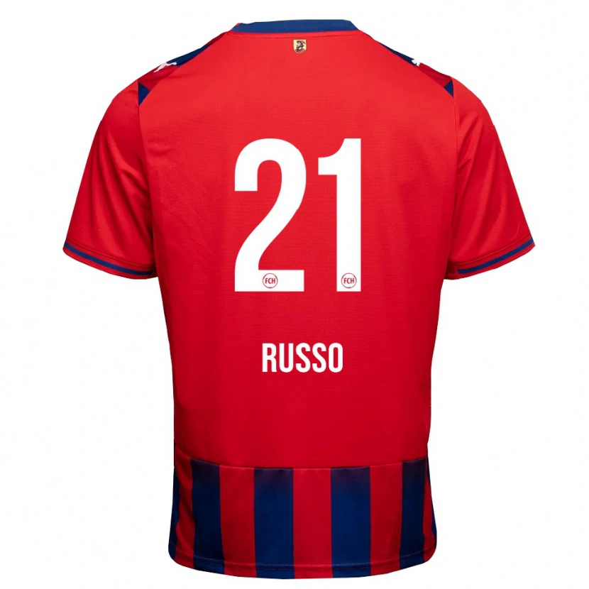 Danxen Mulher Camisola Gianluca Russo #21 Azul Real Branco Vermelho Principal 2026/27 Camisa Brasil
