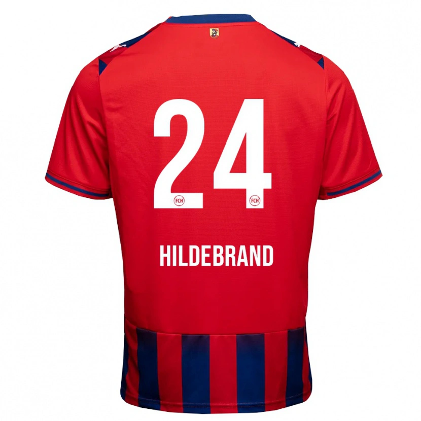 Danxen Mulher Camisola Jan Hildebrandt #24 Azul Real Branco Vermelho Principal 2026/27 Camisa Brasil