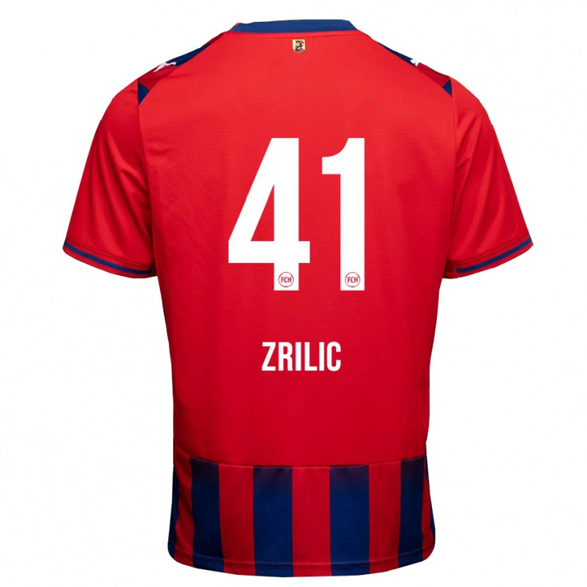 Danxen Mulher Camisola Marko Zrilić #41 Azul Real Branco Vermelho Principal 2026/27 Camisa Brasil