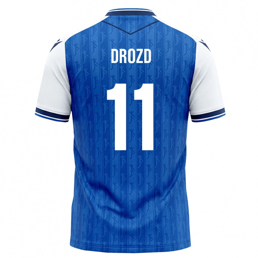 Danxen Mulher Camisola Nikita Drozd #11 Azul Real Branco Principal 2026/27 Camisa Brasil