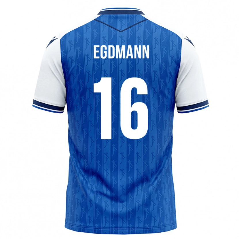 Danxen Mulher Camisola Mika Egdmann #16 Azul Real Branco Principal 2026/27 Camisa Brasil