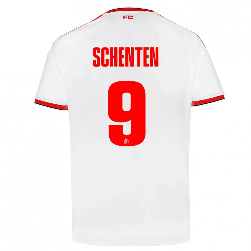 Danxen Mulher Camisola Fynn Schenten #9 Branco Vermelho Preto Principal 2026/27 Camisa Brasil