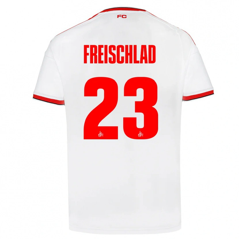 Danxen Mulher Camisola Yannick Freischlad #23 Branco Vermelho Preto Principal 2026/27 Camisa Brasil