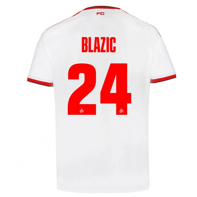 Danxen Mulher Camisola Alessandro Blazic #24 Branco Vermelho Preto Principal 2026/27 Camisa Brasil