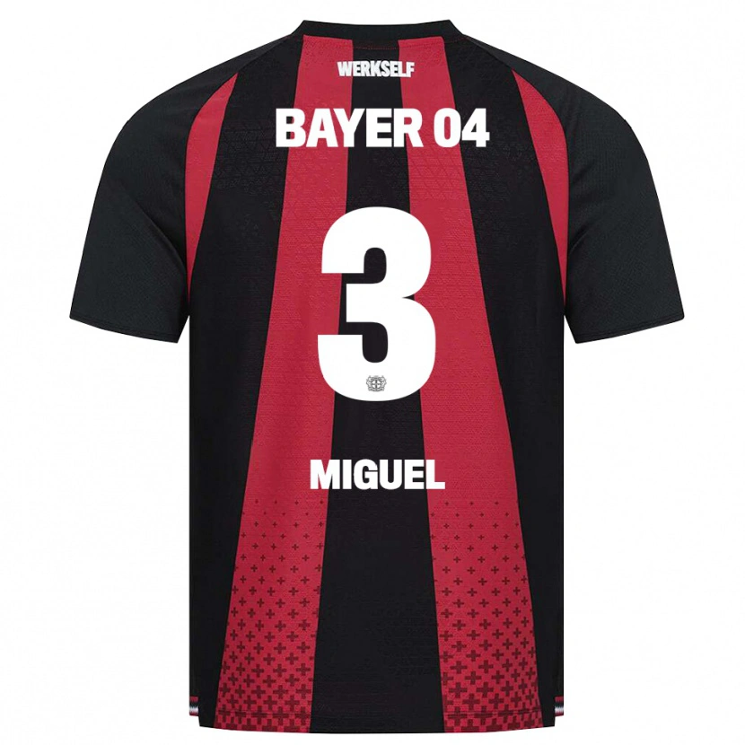 Danxen Mulher Camisola Miguel Gutiérrez #3 Preto Branco Vermelho Principal 2026/27 Camisa Brasil