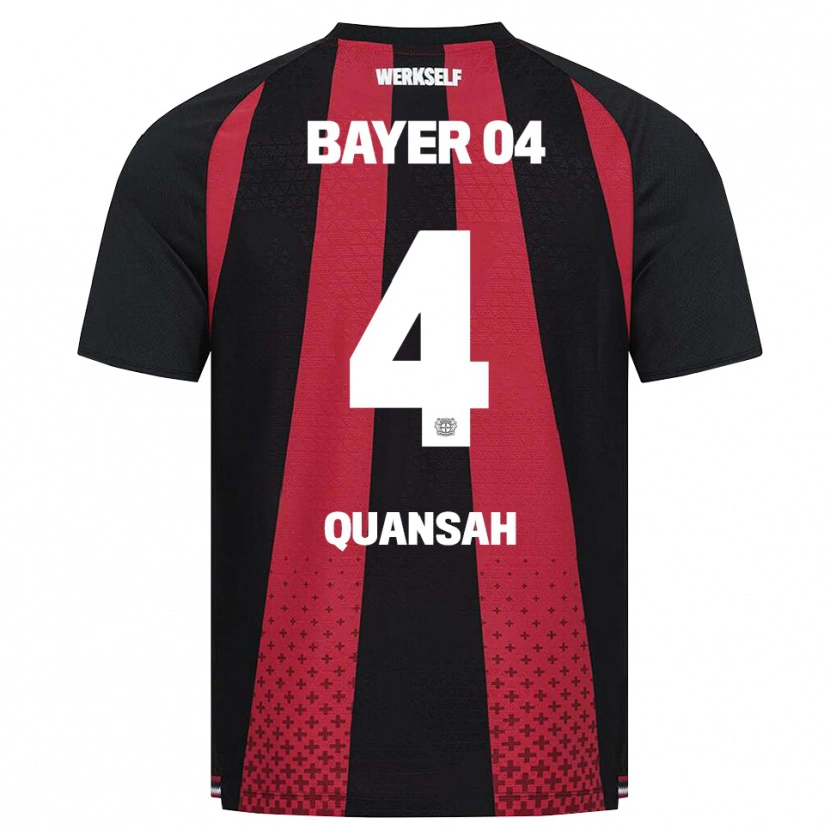 Danxen Mulher Camisola Jarell Quansah #4 Preto Branco Vermelho Principal 2026/27 Camisa Brasil