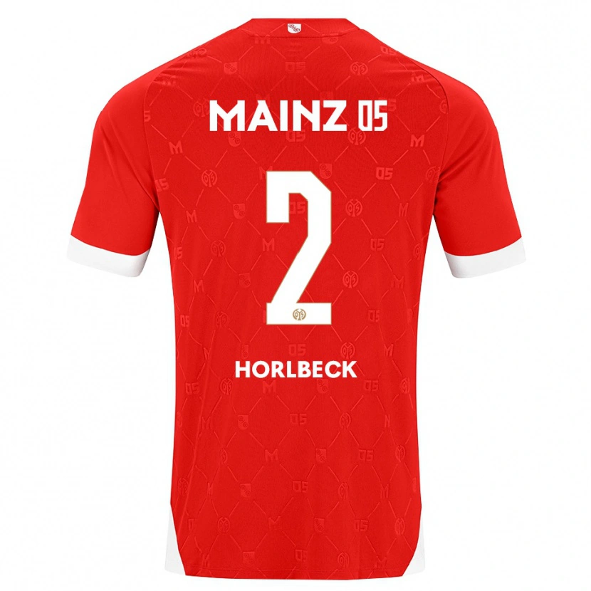 Danxen Mulher Camisola Dominik Horlbeck #2 Vermelho Branco Principal 2026/27 Camisa Brasil