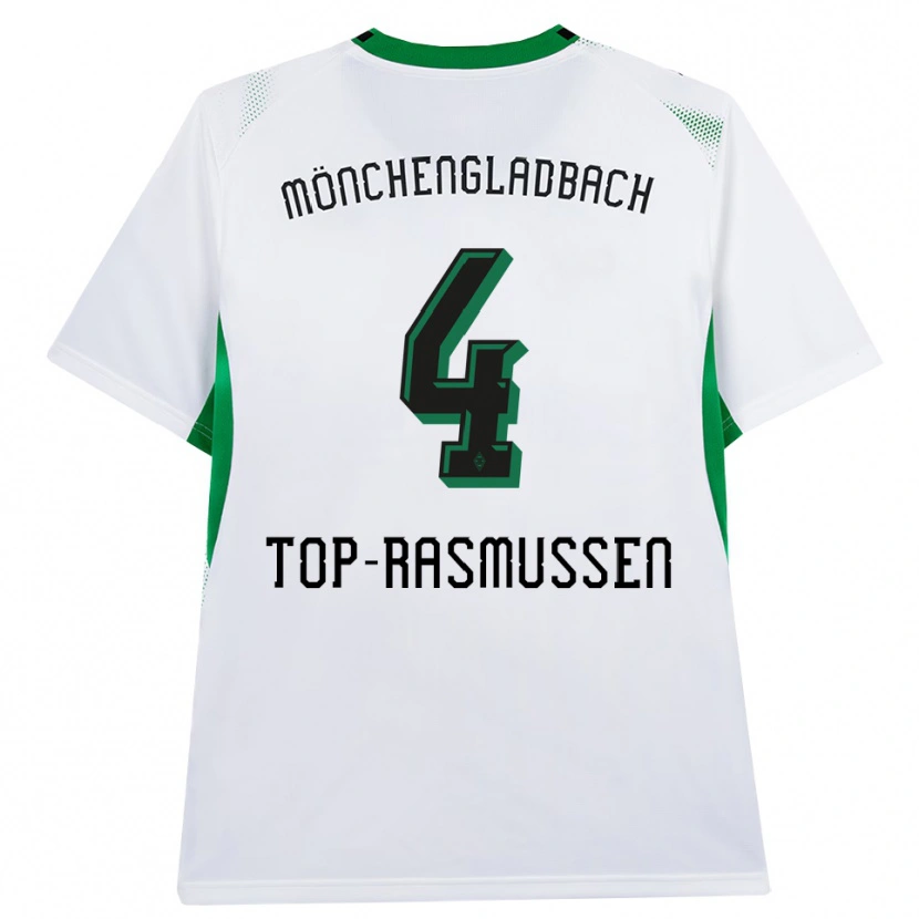 Danxen Mulher Camisola Tristan Top-Rasmussen #4 Branco Verde Preto Principal 2026/27 Camisa Brasil