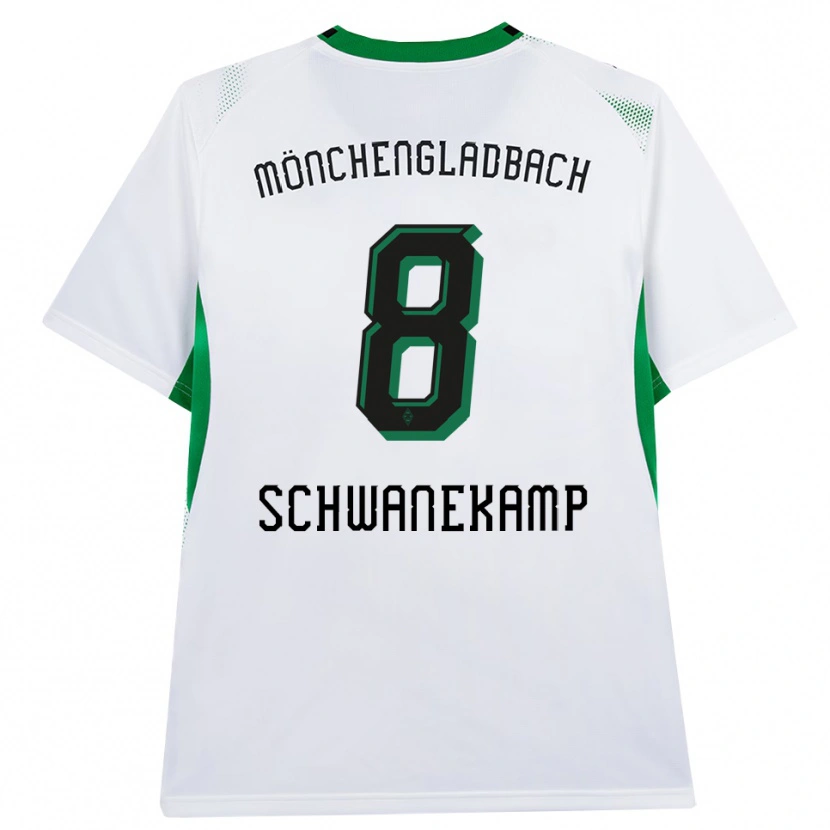 Danxen Mulher Camisola Jana Schwanekamp #8 Branco Verde Preto Principal 2026/27 Camisa Brasil