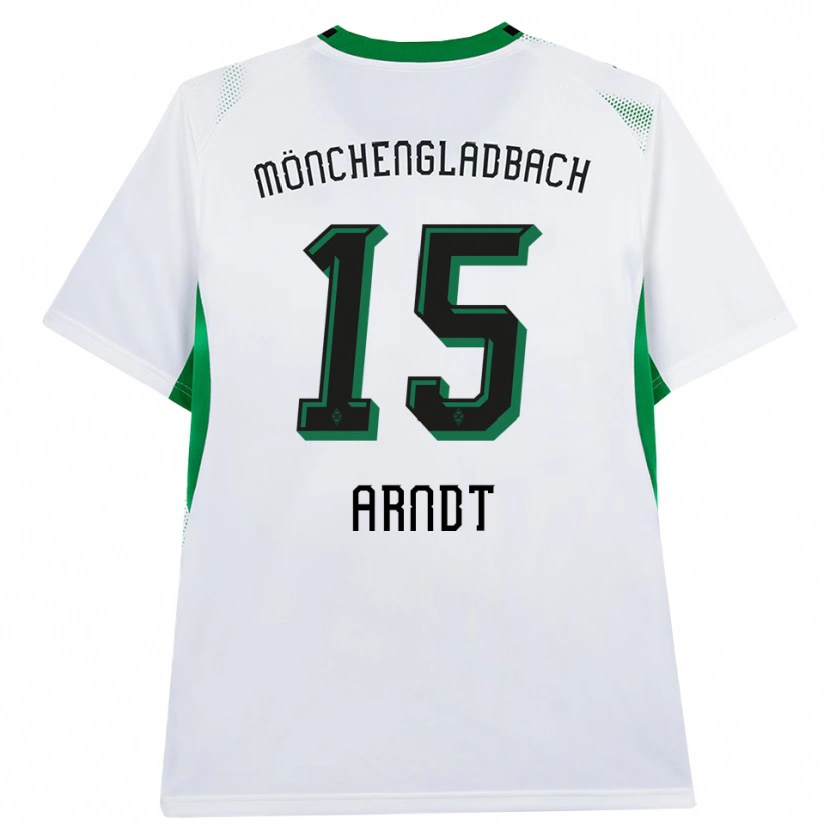 Danxen Mulher Camisola Leo Arndt #15 Branco Verde Preto Principal 2026/27 Camisa Brasil