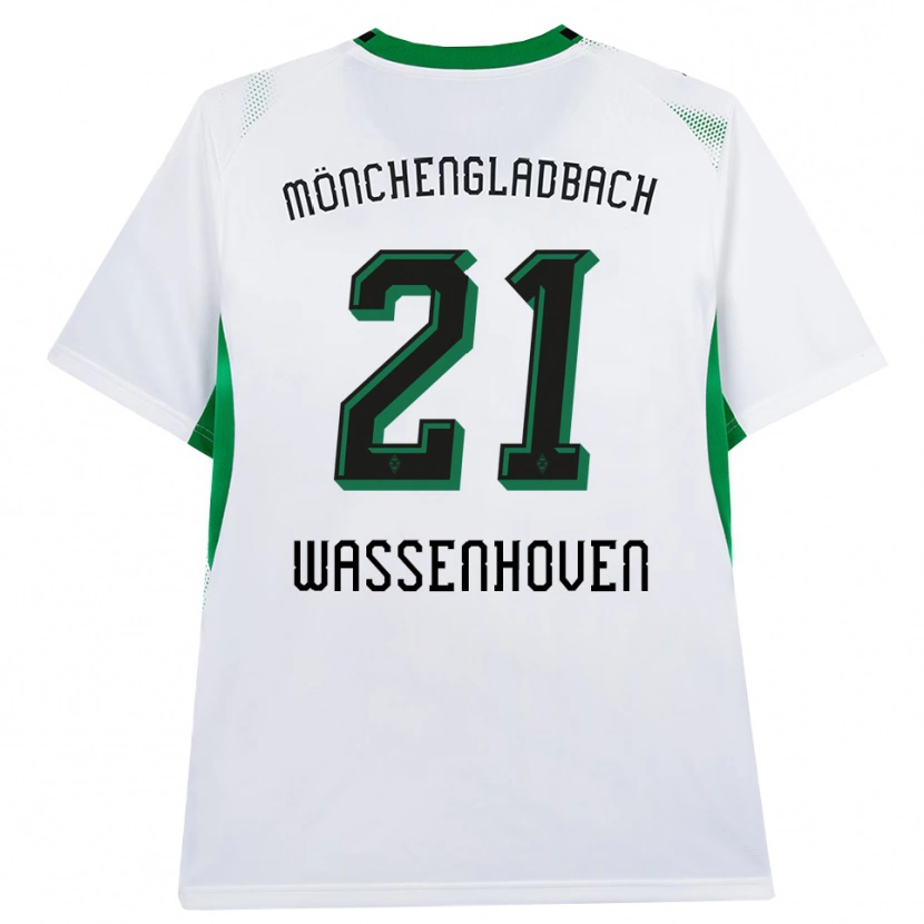 Danxen Mulher Camisola Michelle Wassenhoven #21 Branco Verde Preto Principal 2026/27 Camisa Brasil