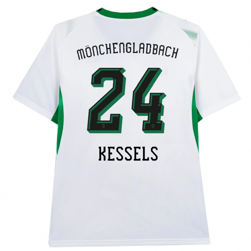 Danxen Mulher Camisola Imke Kessels #24 Branco Verde Preto Principal 2026/27 Camisa Brasil