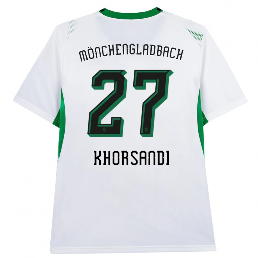 Danxen Mulher Camisola Radin Khorsandi #27 Branco Verde Preto Principal 2026/27 Camisa Brasil