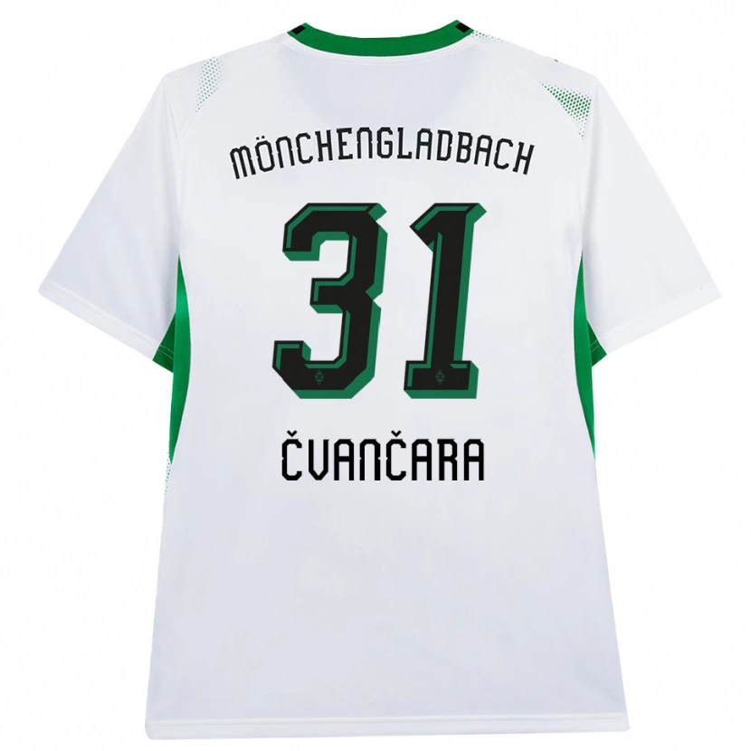 Danxen Mulher Camisola Tomas Cvancara #31 Branco Verde Preto Principal 2026/27 Camisa Brasil