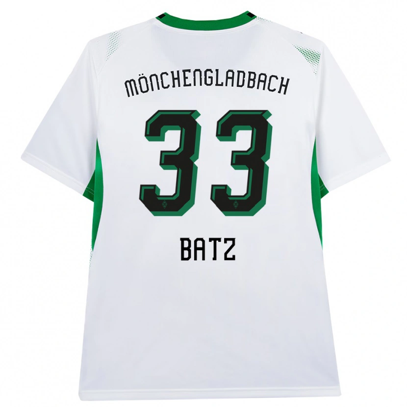 Danxen Mulher Camisola Daniel Batz #33 Branco Verde Preto Principal 2026/27 Camisa Brasil