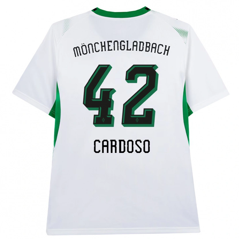 Danxen Mulher Camisola Tiago Pereira Cardoso #42 Branco Verde Preto Principal 2026/27 Camisa Brasil