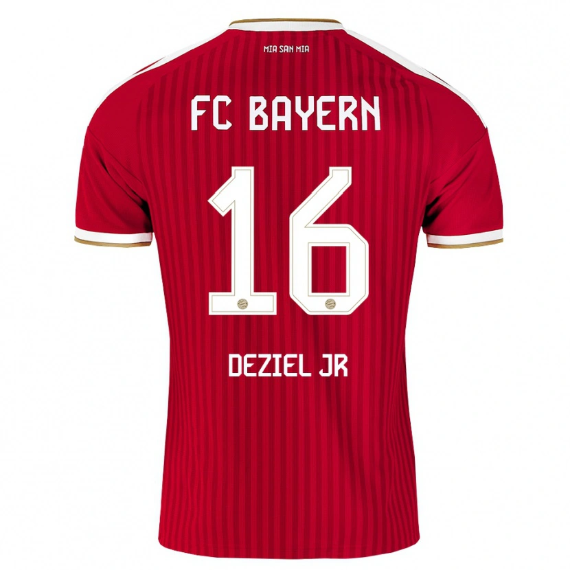 Danxen Mulher Camisola Robert Deziel Jr #16 Vermelho Branco Azul Principal 2026/27 Camisa Brasil