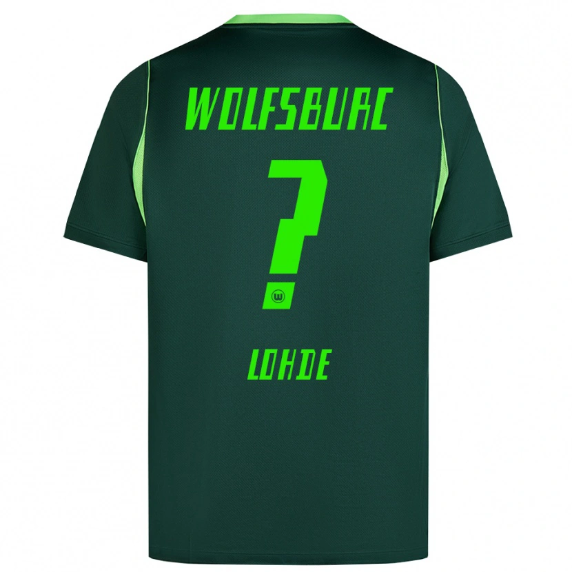 Danxen Mulher Camisola Sven Lohde #0 Verde Escuro Branco Principal 2026/27 Camisa Brasil