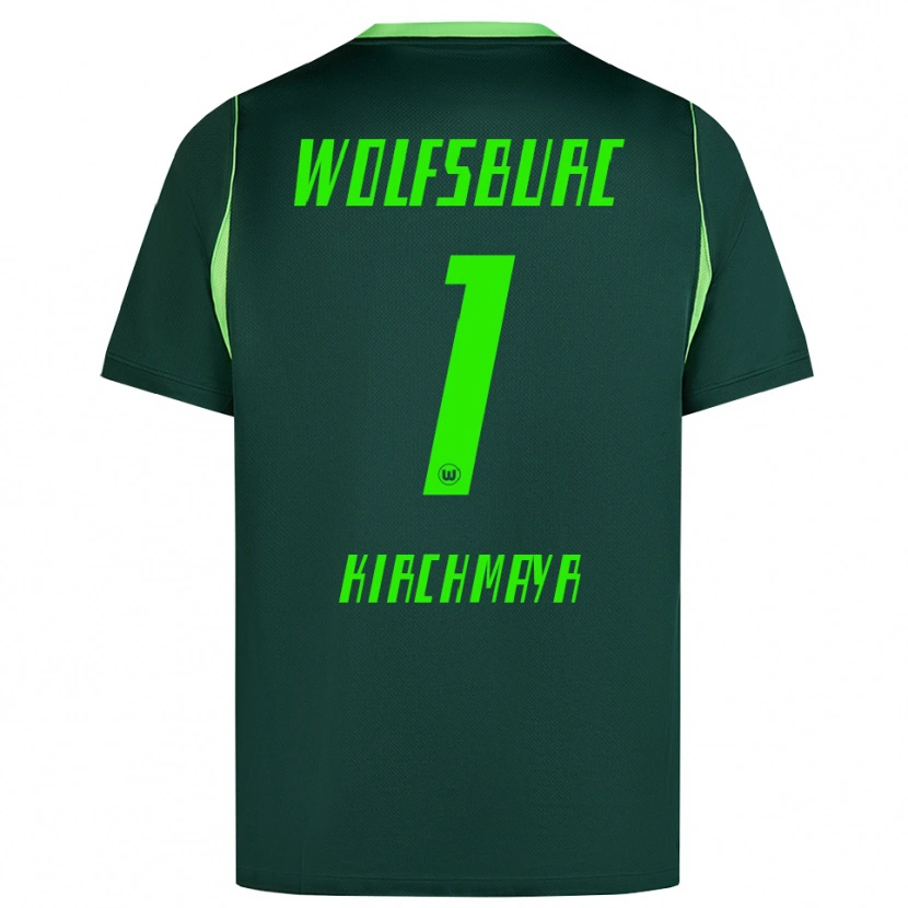 Danxen Mulher Camisola Juri Kirchmayr #1 Verde Escuro Branco Principal 2026/27 Camisa Brasil
