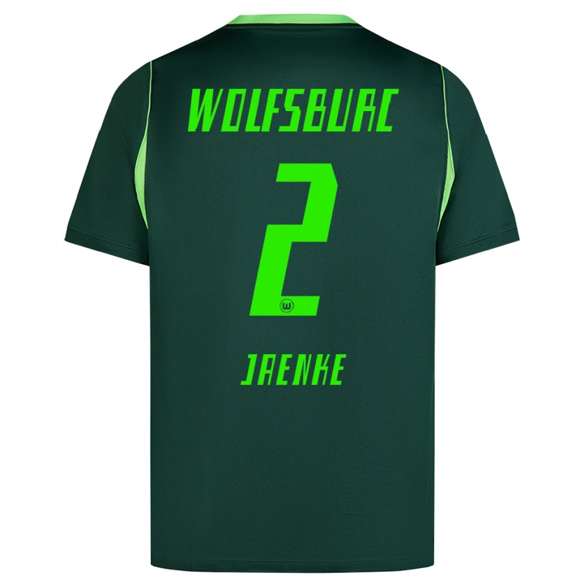 Danxen Mulher Camisola Thorge Jaenke #2 Verde Escuro Branco Principal 2026/27 Camisa Brasil