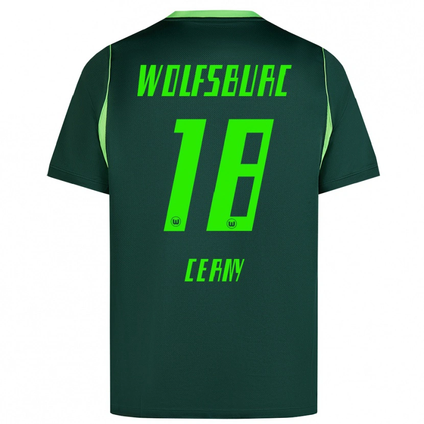 Danxen Mulher Camisola Vaclav Cerny #18 Verde Escuro Branco Principal 2026/27 Camisa Brasil