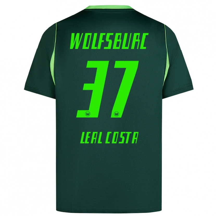 Danxen Mulher Camisola David Leal Costa #37 Verde Escuro Branco Principal 2026/27 Camisa Brasil