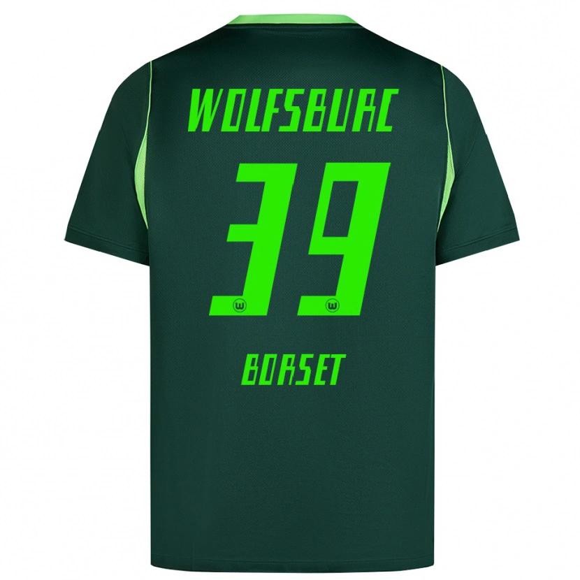 Danxen Mulher Camisola Anders Rønne Børset #39 Verde Escuro Branco Principal 2026/27 Camisa Brasil
