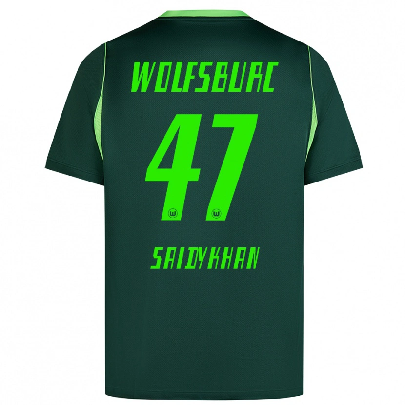 Danxen Mulher Camisola Ibrahim Saidykhan #47 Verde Escuro Branco Principal 2026/27 Camisa Brasil