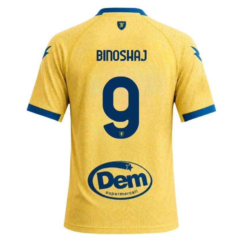 Danxen Mulher Camisola Samuele Binoshaj #9 Caqui Preto Azul Principal 2026/27 Camisa Brasil