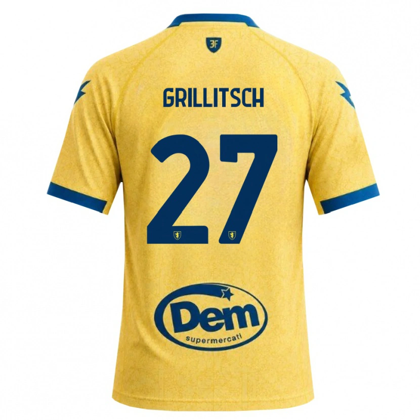 Danxen Mulher Camisola Florian Grillitsch #27 Caqui Preto Azul Principal 2026/27 Camisa Brasil