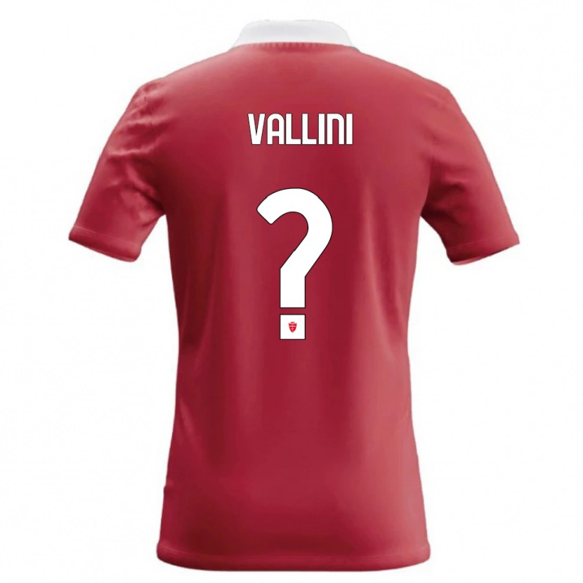 Danxen Mulher Camisola Andrea Vallini #0 Vermelho Branco Principal 2026/27 Camisa Brasil