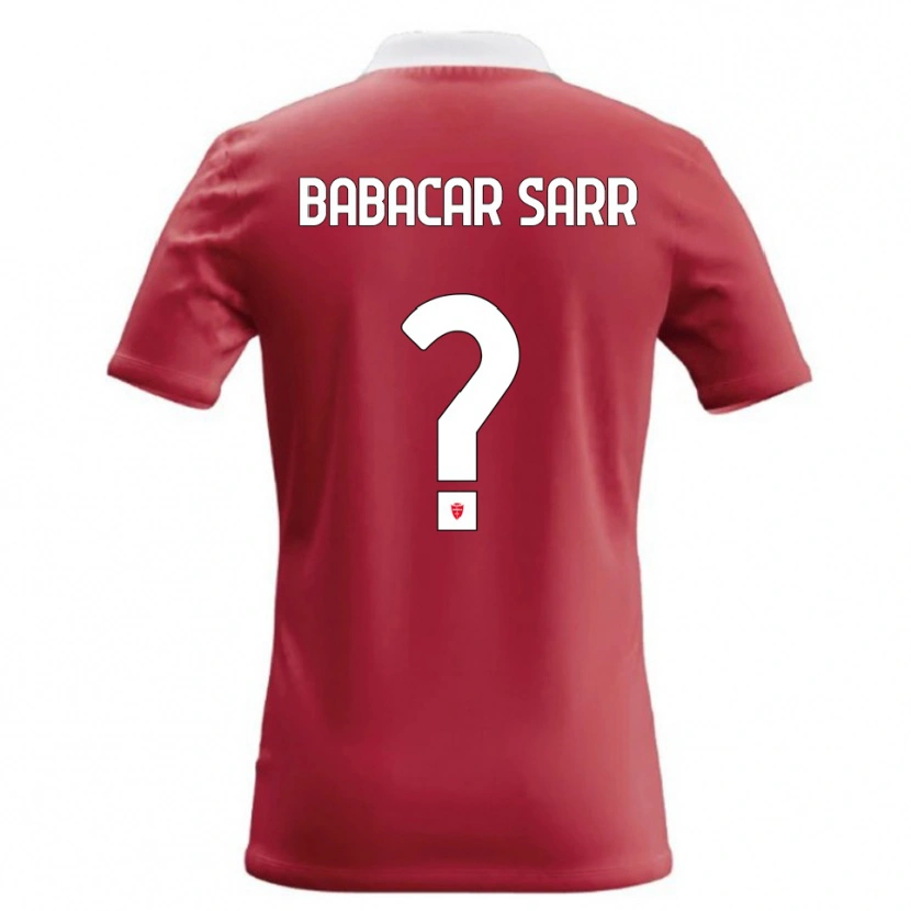 Danxen Mulher Camisola Pietro Babacar Sarr #0 Vermelho Branco Principal 2026/27 Camisa Brasil