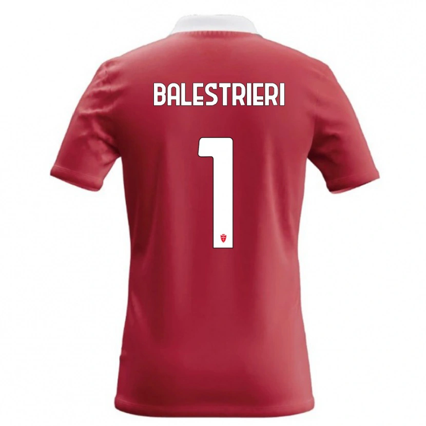 Danxen Mulher Camisola Alessandro Balestrieri #1 Vermelho Branco Principal 2026/27 Camisa Brasil