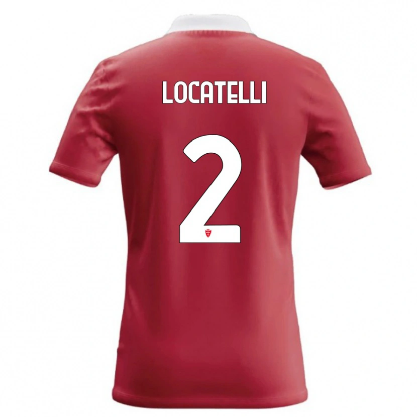 Danxen Mulher Camisola Gabriel Locatelli #2 Vermelho Branco Principal 2026/27 Camisa Brasil