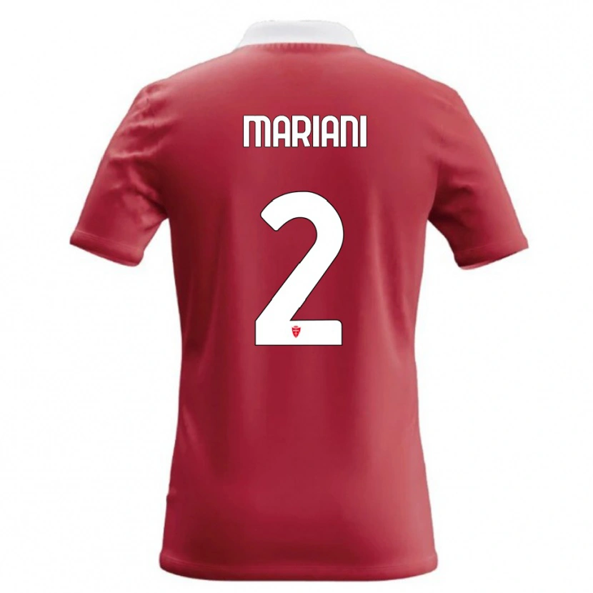 Danxen Mulher Camisola Christian Mariani #2 Vermelho Branco Principal 2026/27 Camisa Brasil