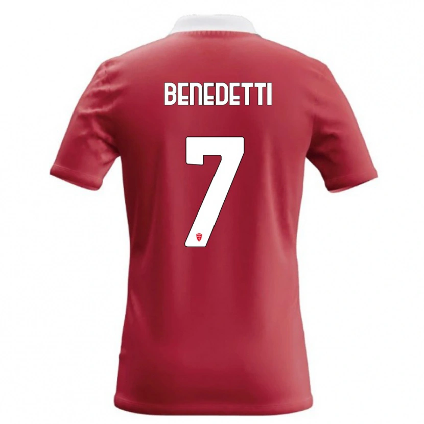 Danxen Mulher Camisola Elia Benedetti #7 Vermelho Branco Principal 2026/27 Camisa Brasil